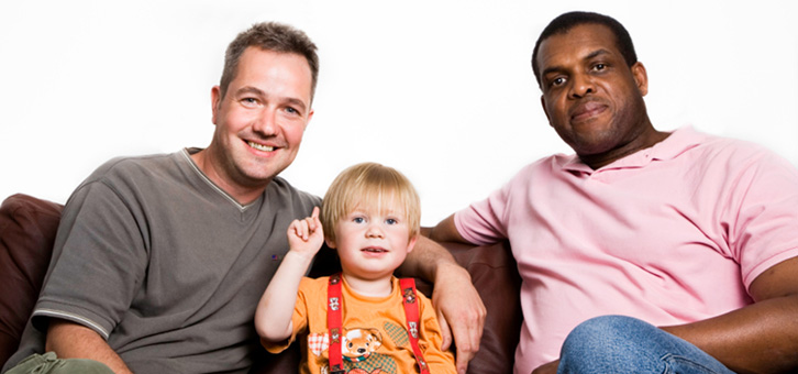 Gay dads and son