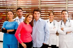 Couple with doctor